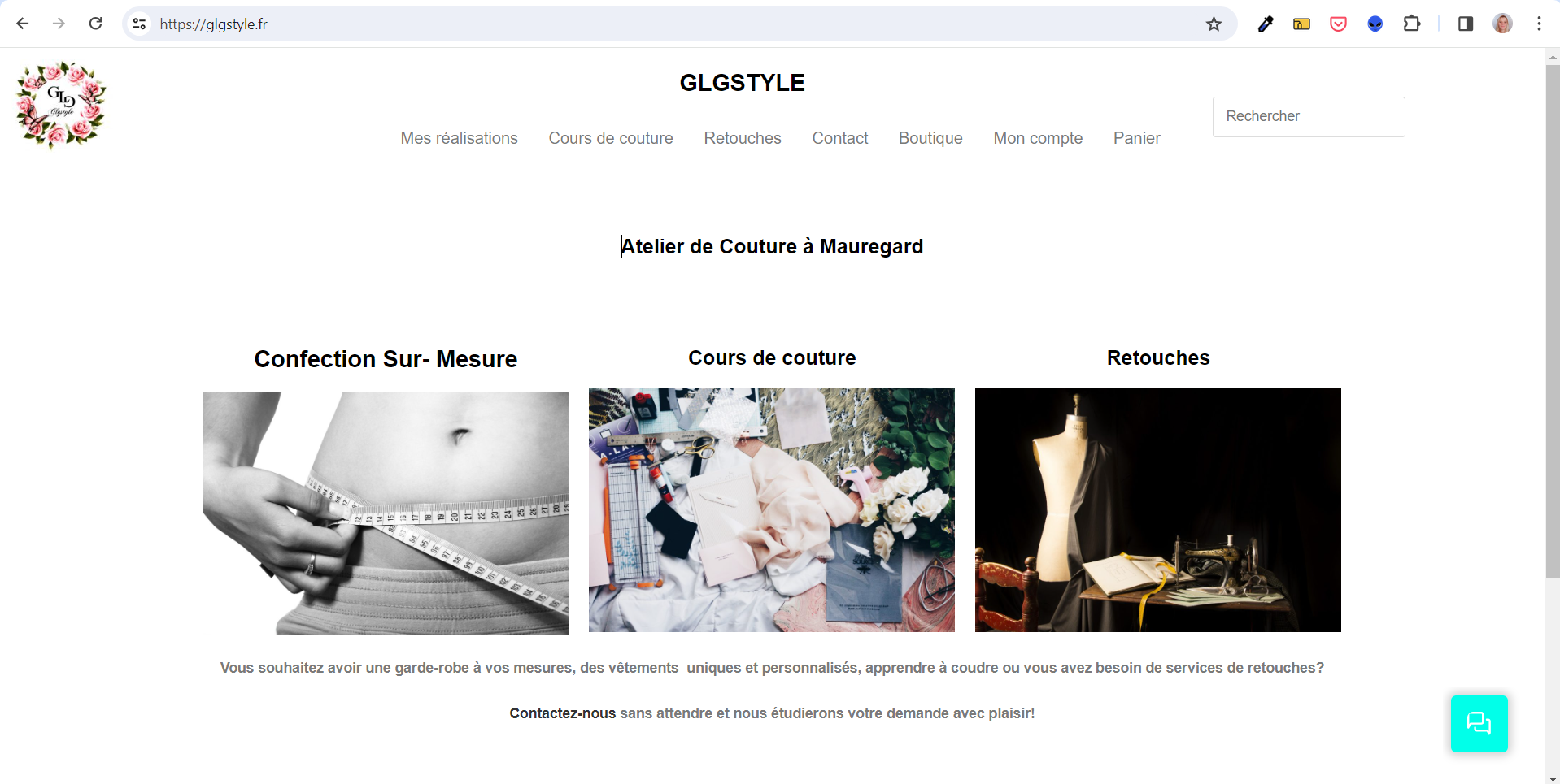 image de la page d'accueil du site Glgstyle