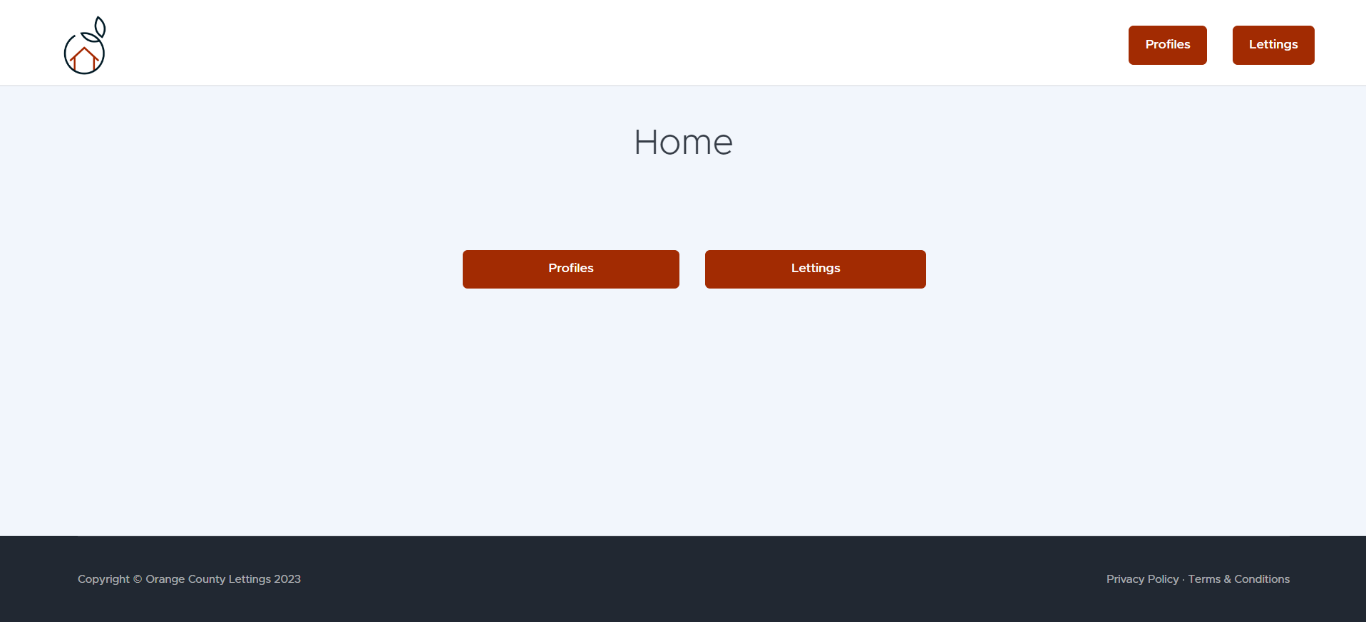 image du site déployé de lettings on render